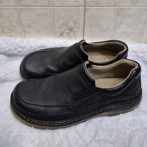 Dr Martens Black Pebbled Leather Slip On Casual Loafers Shoes Size Men 12
